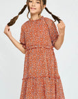 The Autumn Floral Tween Dress