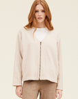 Rumi Zip-Up Jacket Cream