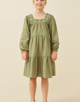 Olive Tween Dress