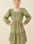 Olive Tween Dress