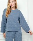 Hudson Quilted Set・Slate Blue - CURVY