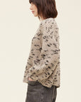 Johanna Mixed Yarn Knit Sweater
