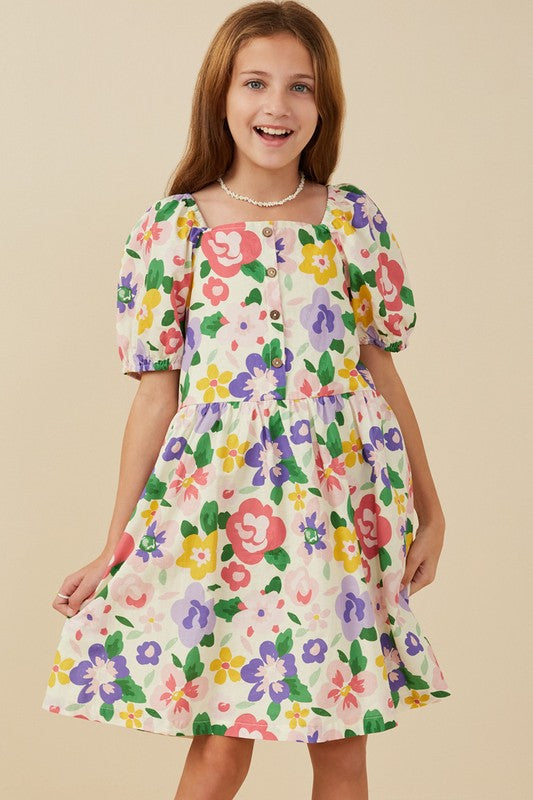 Camilla Floral Tween Dress