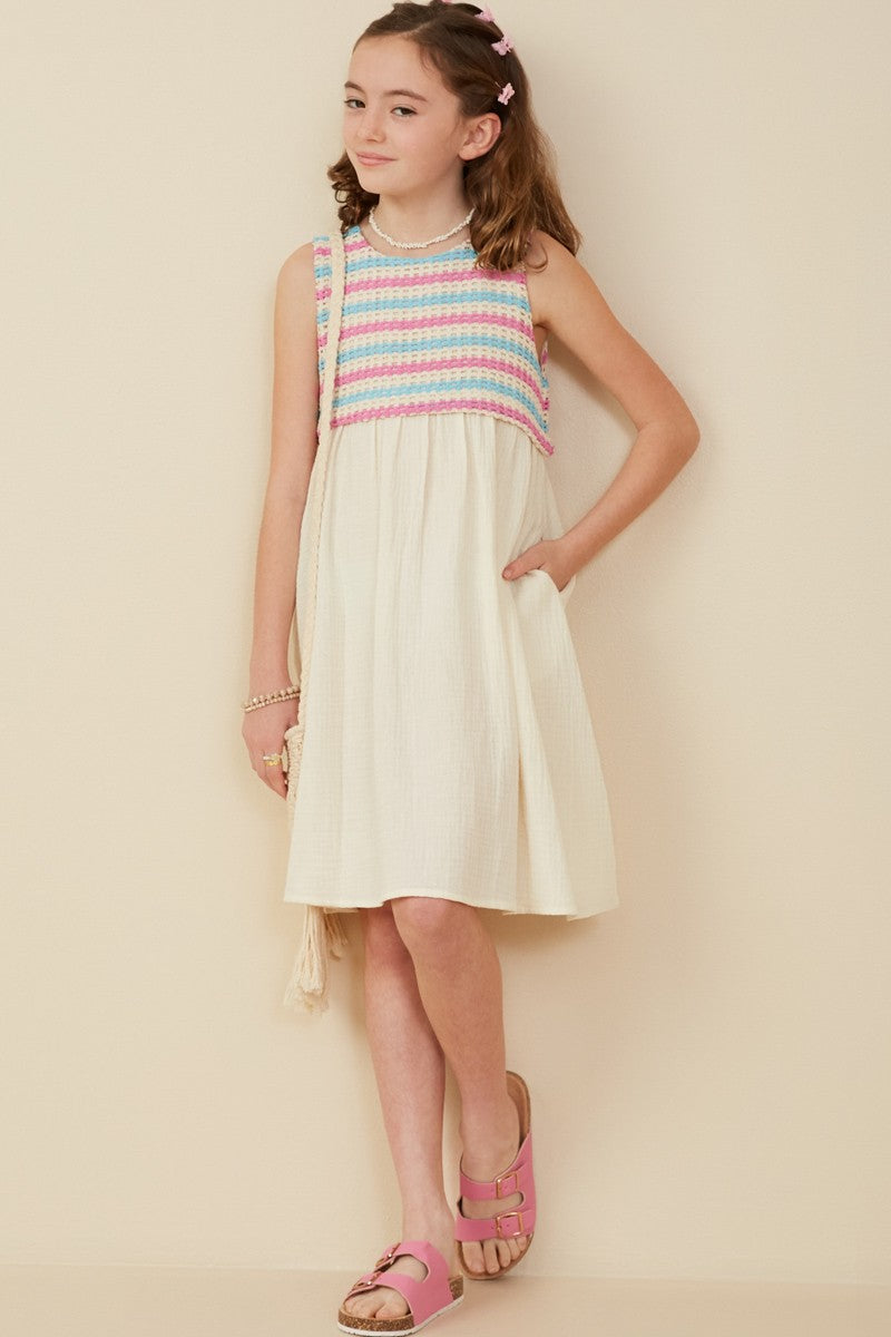 Cotton Candy Knitted Tween Dress – Twirl Boutique