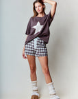 Teisha Chocolate Star Tee