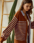 Nelly Striped Cardigan