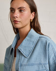 Carolina Denim jacket With Stripes