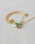 Contemporary Abalone Shell Pendant Necklace