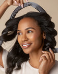 Satin Heatless Curling Set in Charcoal