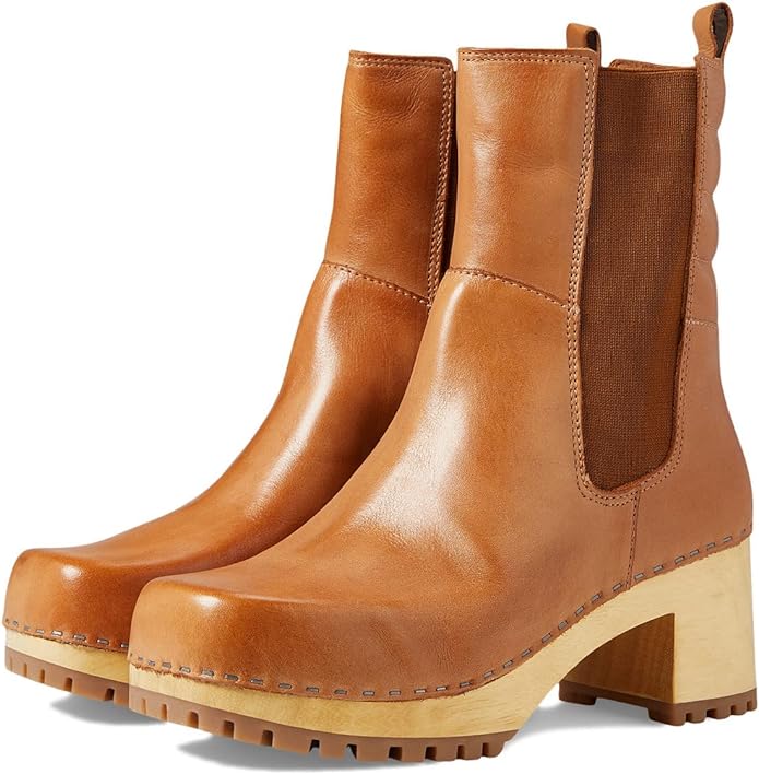Oliver Leather Clog Boots