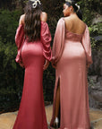 Sammy Satin Gown - Sienna
