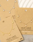 Flower Charm Chain Necklace