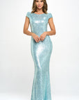 Margot Sequin Dress・Sage