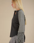 Kate Mixed Print Henley