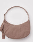 Medium Nylon Crescent Baggu · Toasted Almond