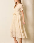 Buttercream Tiered Dress - Curvy