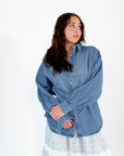 Aelia Denim Button-Up