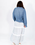 Aelia Denim Button-Up