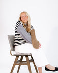 Aria Color Blocked Knit Sweater