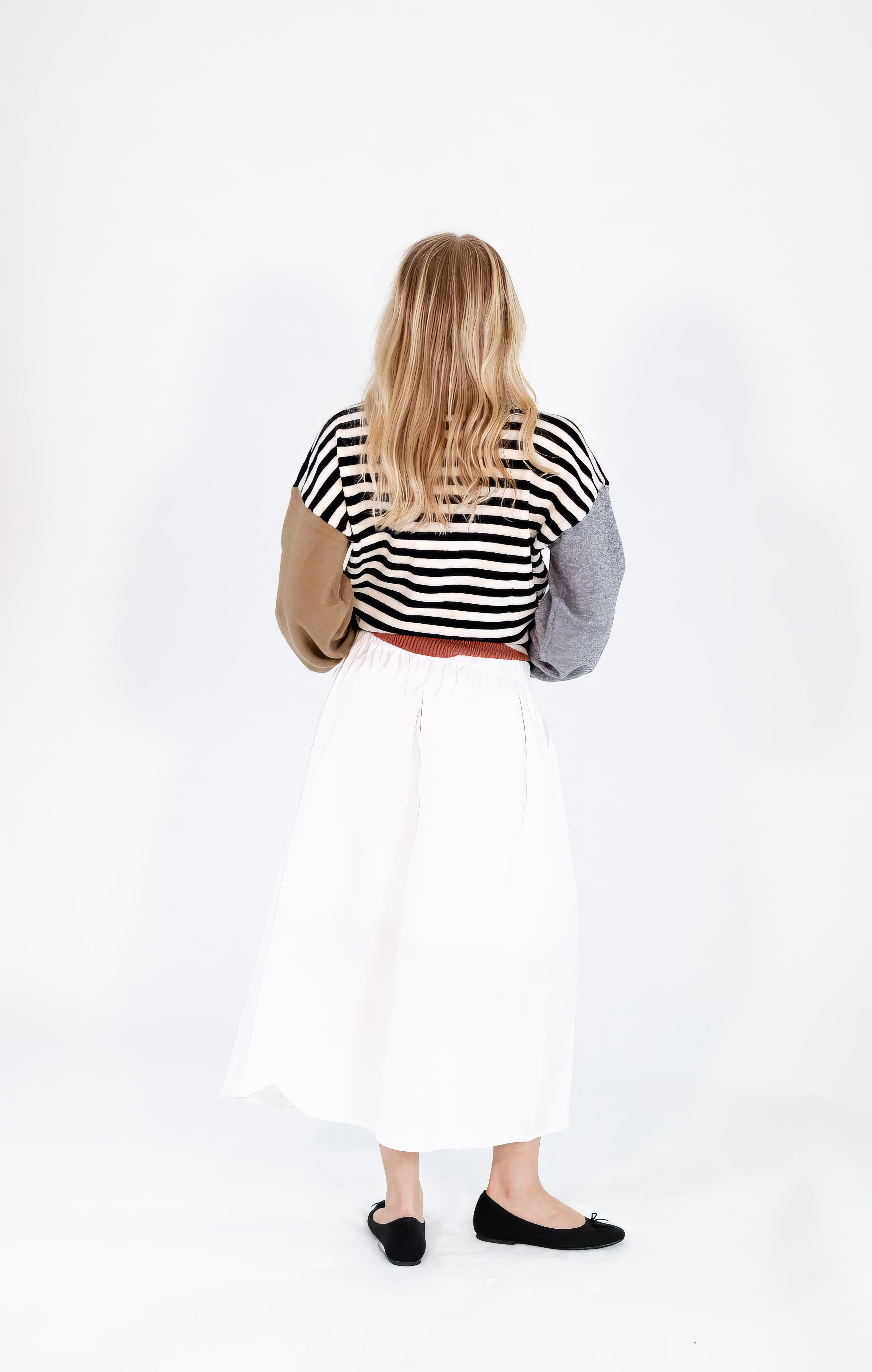 Aria Color Blocked Knit Sweater