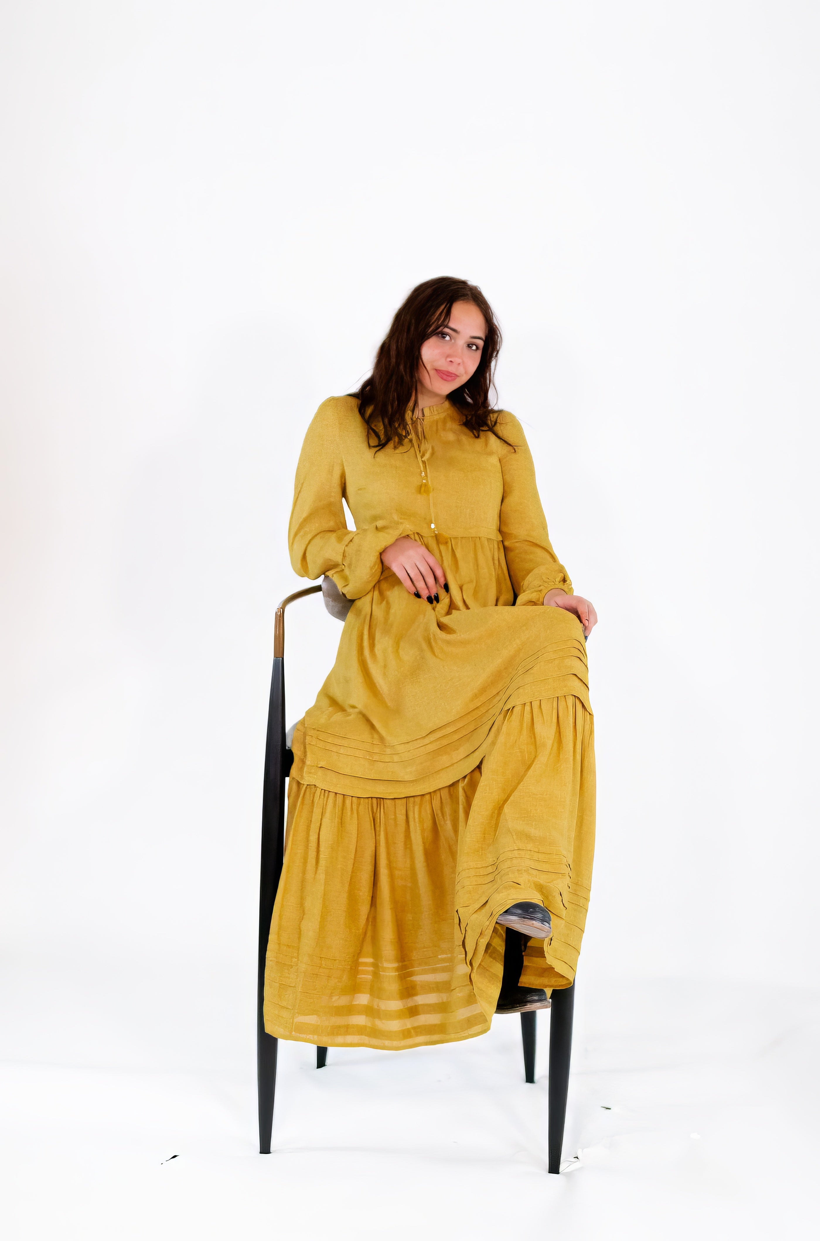 Reverie Balloon Sleeve Maxi Dress