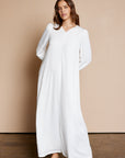 The Half-Zip White Dress