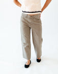 Eloise Olive Straight Leg Pants