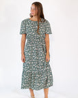Jade Floral Midi Dress