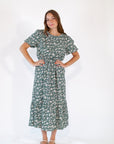 Jade Floral Midi Dress