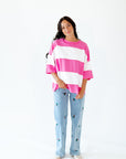 Mila Oversized Striped Tee
