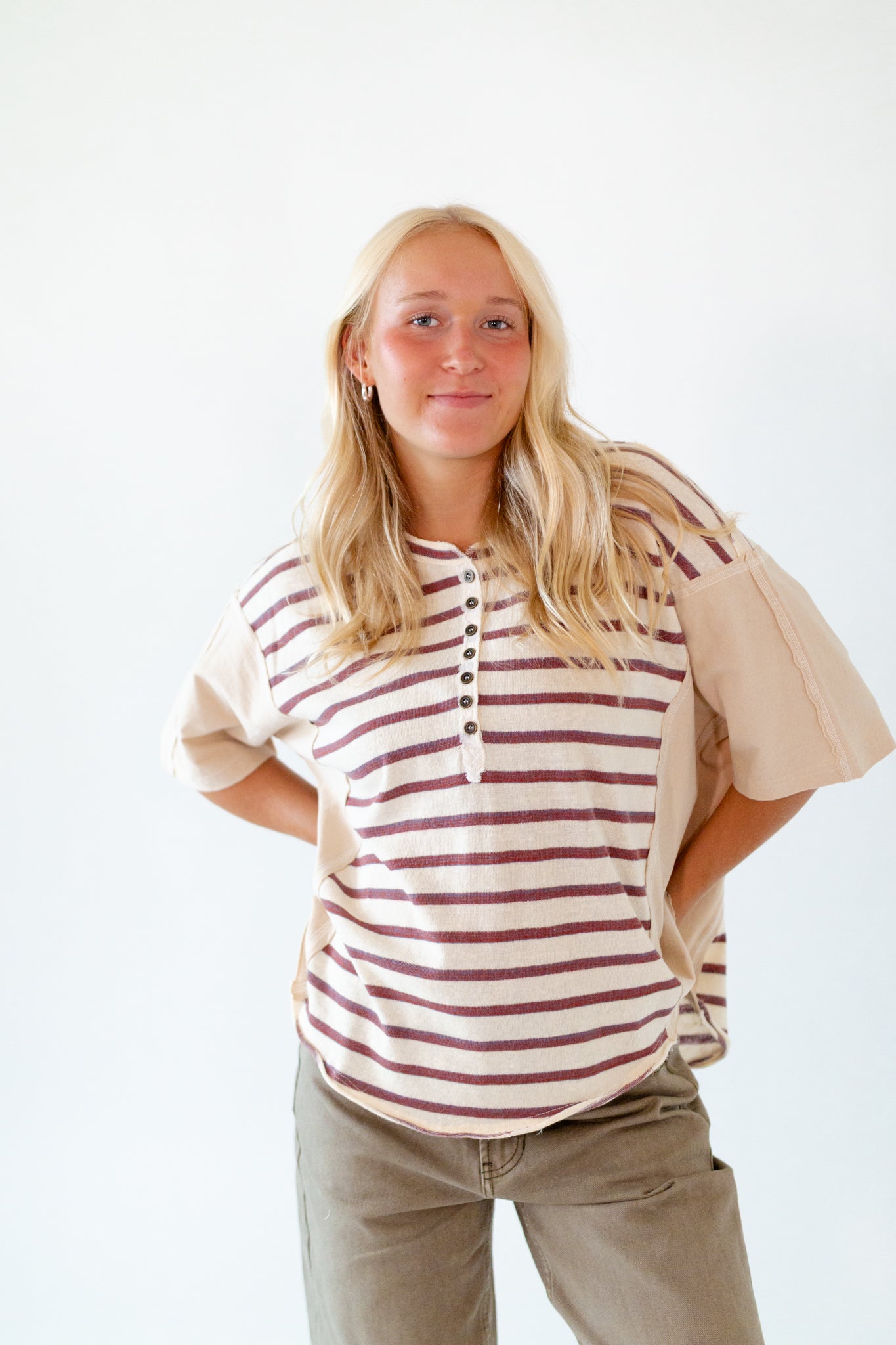 Bethany Mixed Striped Tee