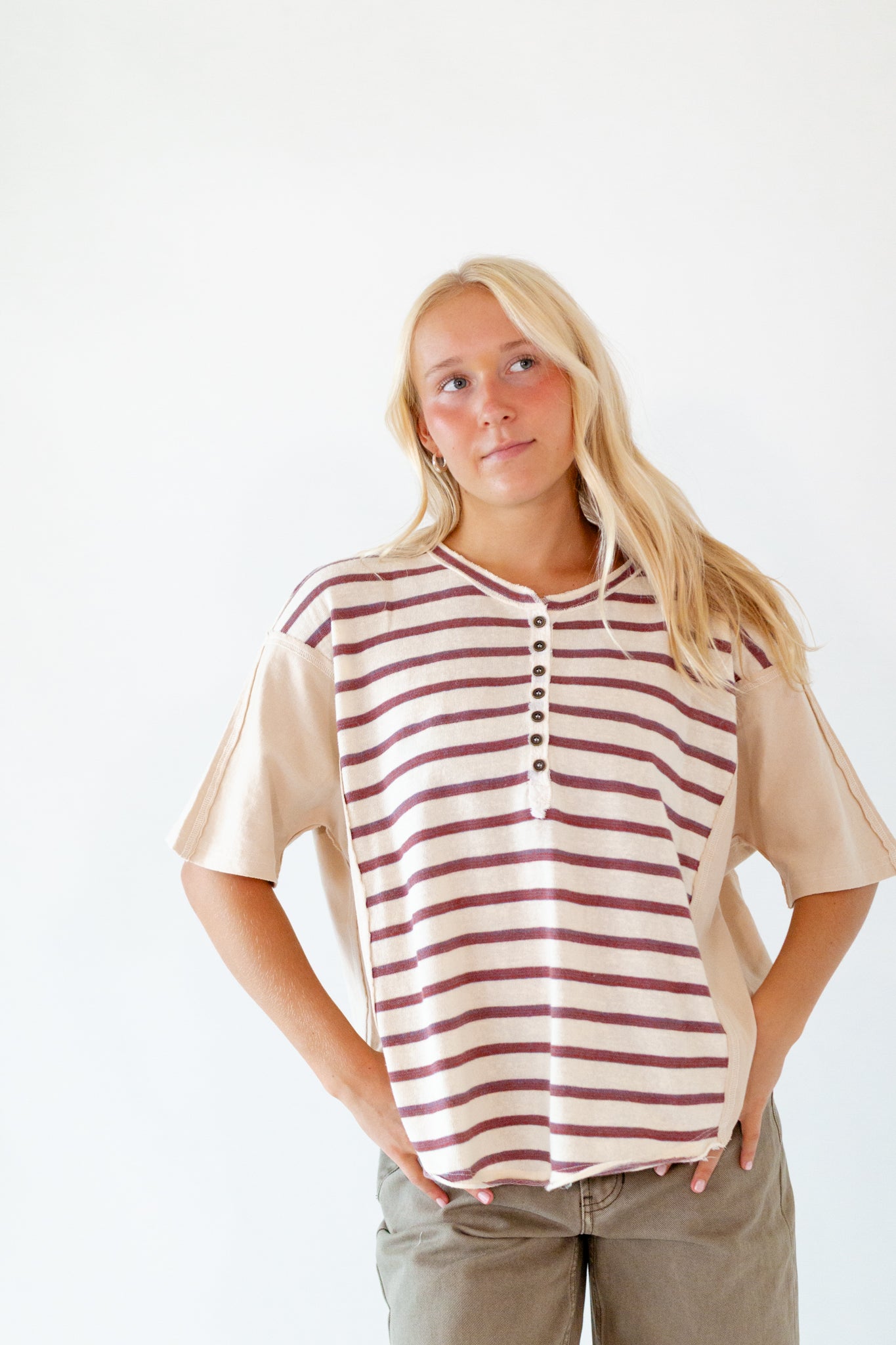 Bethany Mixed Striped Tee