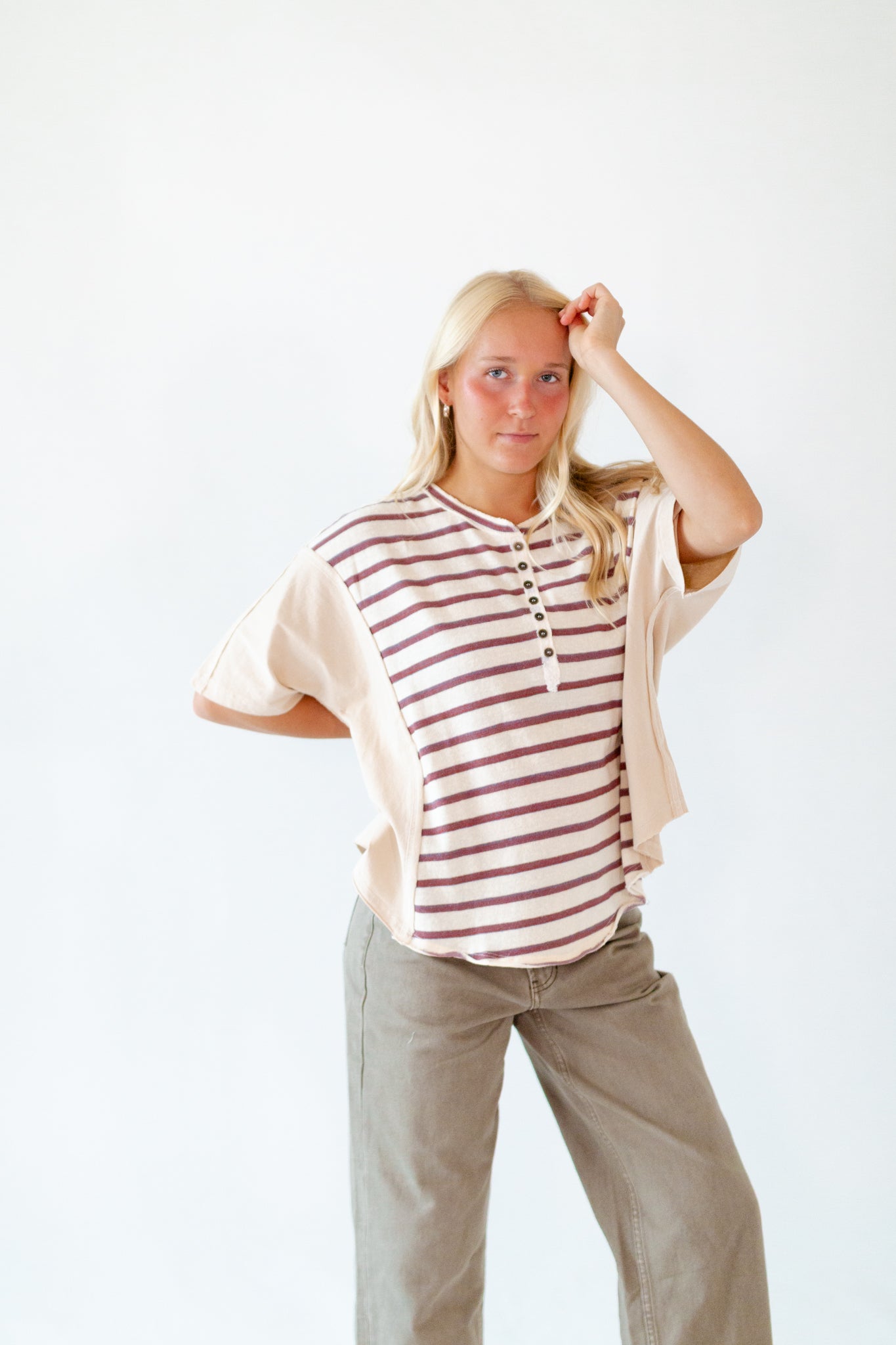 Bethany Mixed Striped Tee