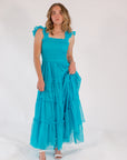 Carmie Tulle Maxi・Turquoise