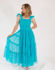 Carmie Tulle Maxi・Turquoise