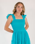 Carmie Tulle Maxi・Turquoise