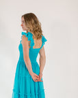 Carmie Tulle Maxi・Turquoise