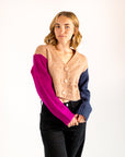 Jamie Color-blocked Cardigan