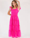 Carmie Tulle Maxi・Fuschia