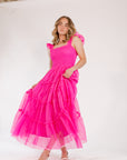 Carmie Tulle Maxi・Fuschia