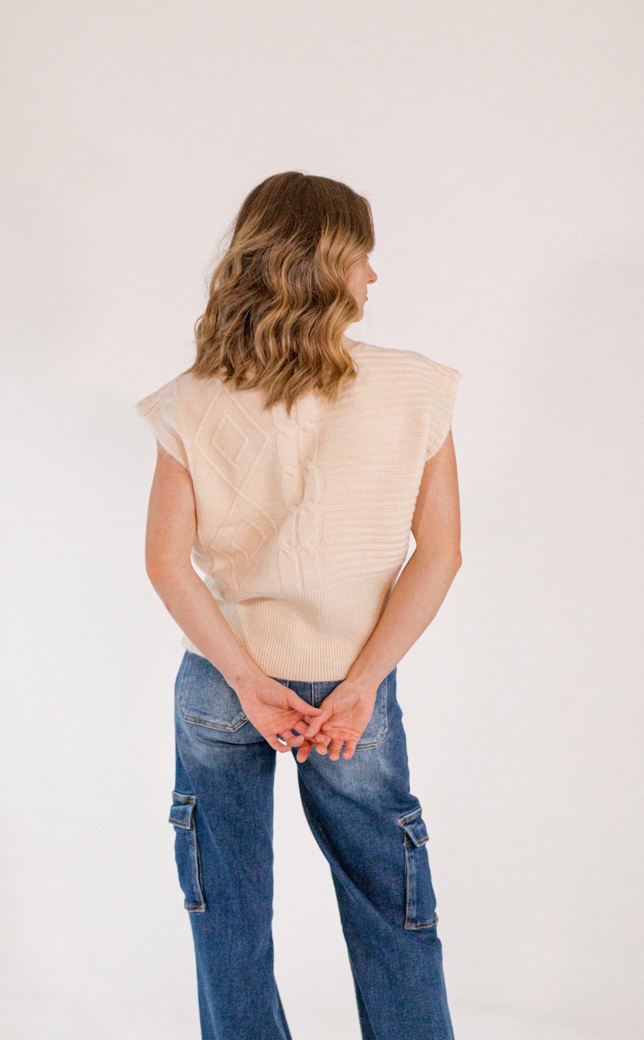 Perry Cable Knit Vest