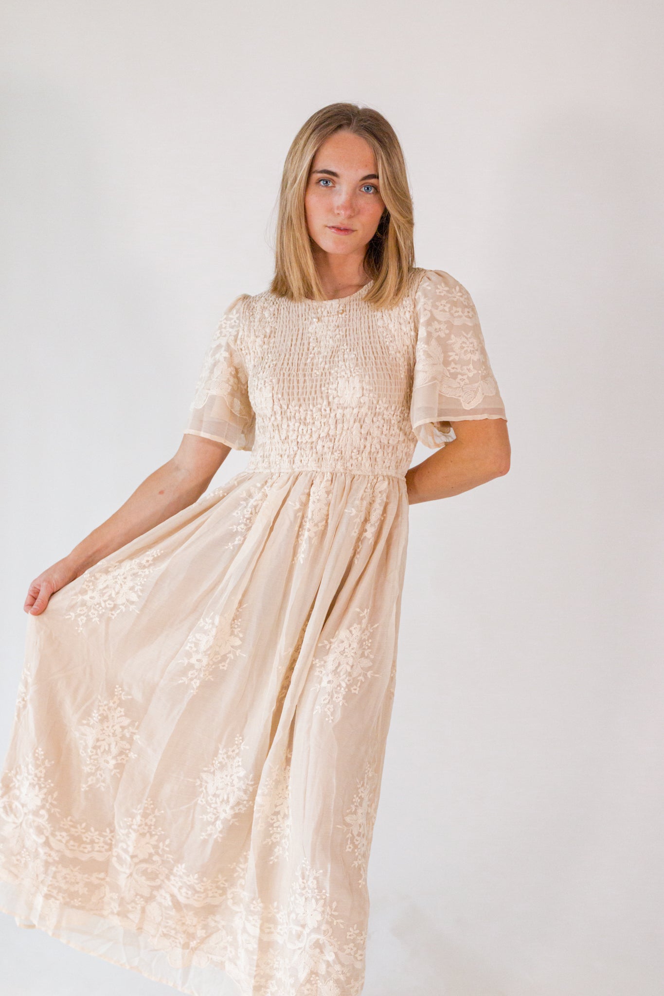 Stardust Embroidered Dress
