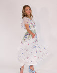 Garden Embroidered Midi