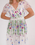 Garden Embroidered Midi
