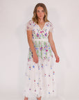 Garden Embroidered Midi