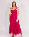 Mason Tulle Maxi - Berry