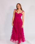 Mason Tulle Maxi - Berry