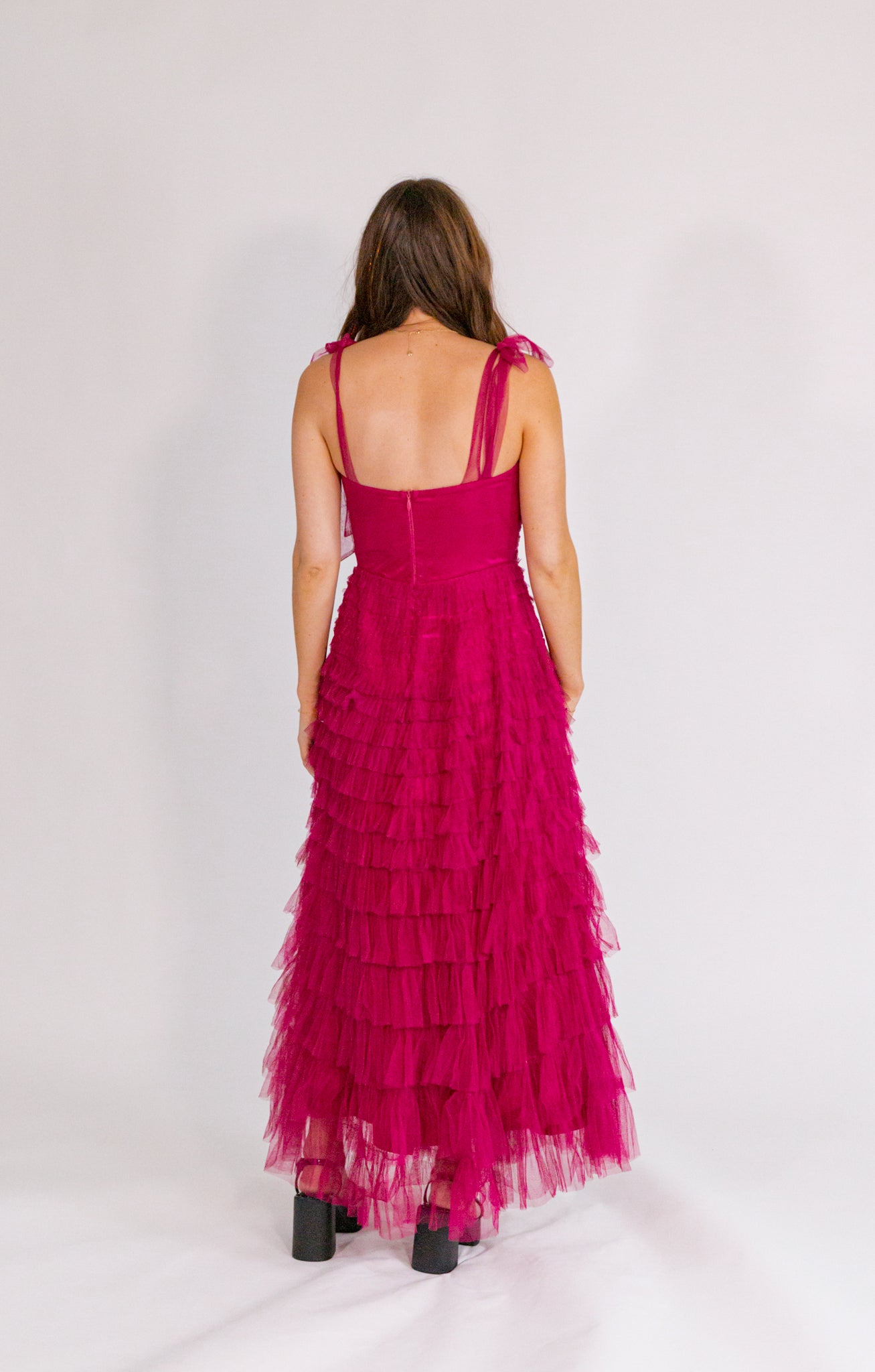 Mason Tulle Maxi - Berry  Twirl Boutique