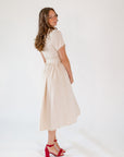 Sashi Pearl Detailed Midi Dress