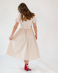 Sashi Pearl Detailed Midi Dress